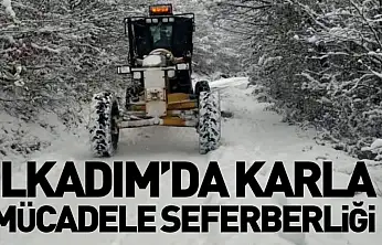 İlkadım'da Karla Mücadele Seferberliği