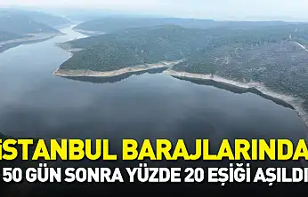 İstanbul barajlarında 50 gün sonra yüzde 20 eşiği aşıldı