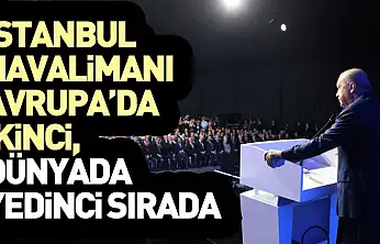 'İstanbul Havalimanı Avrupa'da İkinci, Dünyada Yedinci Sırada'
