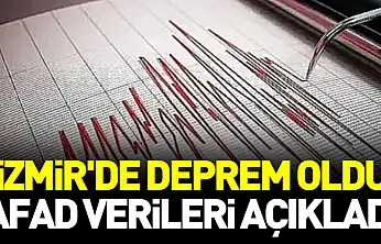 İzmir'de deprem oldu: AFAD verileri açıkladı