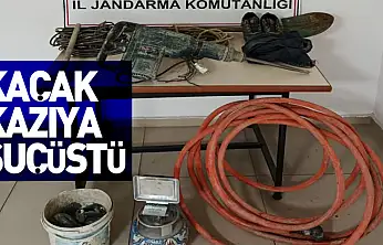 Kaçak kazıya suçüstü