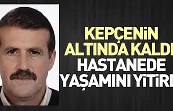 Kepçenin Altında Kaldı, Hastanede Yaşamını Yitirdi