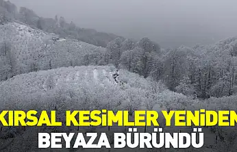 Kırsal Kesimler Yeniden Beyaza Büründü