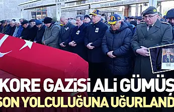 Kore Gazisi Ali Gümüş Son Yolculuğuna Uğurlandı