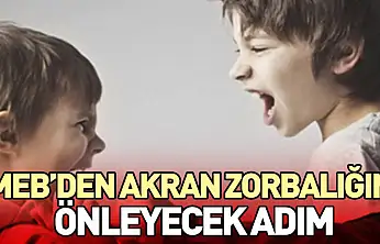 MEB'den Akran Zorbalığını Önleyecek Adım