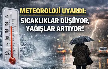 Meteoroloji uyardı: Sıcaklıklar düşüyor, yağışlar artıyor