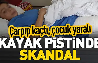 Minik Aytuna'nın kayak keyfi kabusa döndü: Pistte çarpıp kaçtılar, kalçası kırıldı