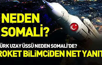 Neden Somali? Ünlü roket bilimci yanıtladı! Türk Uzay Üssü neden Somali'de?