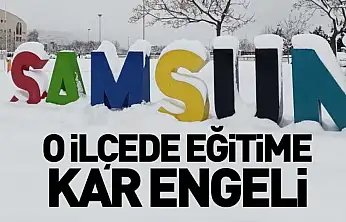 O ilçede eğitime kar engeli
