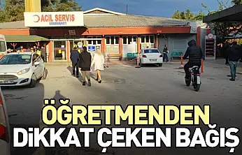 Öğretmenden Dikkat Çeken Bağış