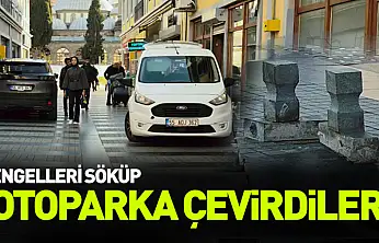 Saathane'de araç işgali: Otoparka çevirdiler