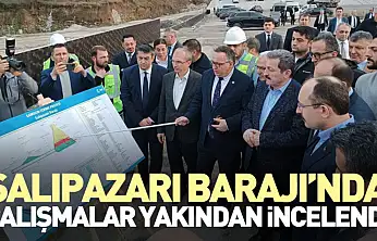 Salıpazarı Barajı'nda Çalışmalar Yakından İncelendi