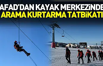 Samsun AFAD'dan kayak merkezinde arama kurtarma tatbikatı