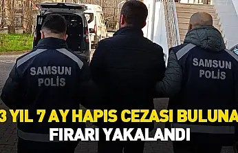 Samsun'da 23 yıl 7 ay hapis cezası bulunan firari yakalandı