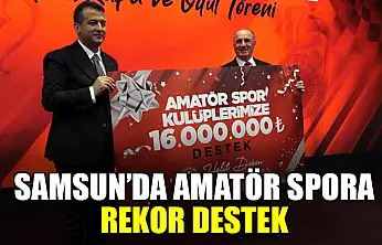 Samsun'da Amatör Spora Rekor Destek
