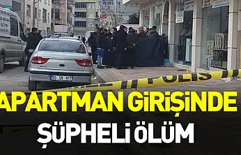 Samsun'da apartman girişinde şüpheli ölüm