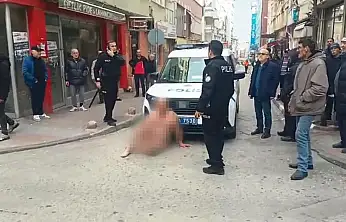 Samsun'da Çıplak Adam Sokağı Karıştırdı