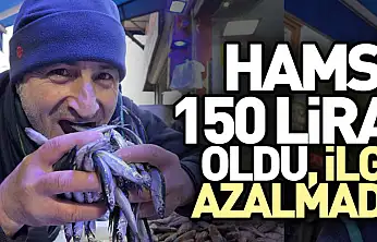Samsun'da Hamsi 150 Lira Oldu, İlgi Azalmadı