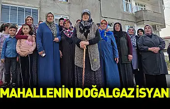 Samsun'da mahallenin doğalgaz isyanı