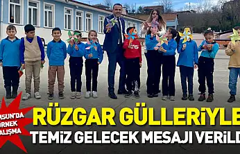 Samsun'da Örnek Çalışma : Rüzgar Gülleriyle Temiz Gelecek Mesajı Verildi
