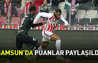 Samsun'da Puanlar Paylaşıldı