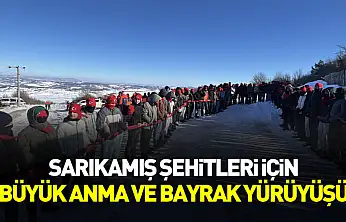 Samsun'da Sarıkamış Şehitleri İçin Anma Programı ve Bayrak Yürüyüşü Düzenlendi