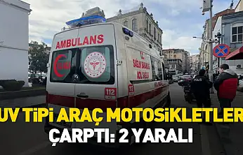 Samsun'da SUV tipi araç motosikletlere çarptı: 2 yaralı