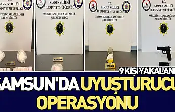 Samsun'da Uyuşturucu Operasyonu: 9 Kişi Yakalandı