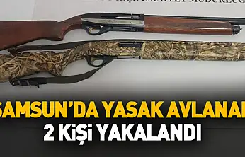 Samsun'da yasak avlanan 2 kişi yakalandı