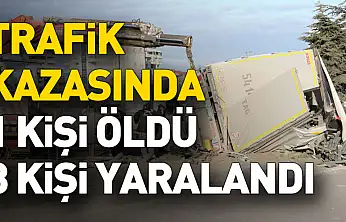 Samsun'daki trafik kazasında 1 kişi öldü, 3 kişi yaralandı
