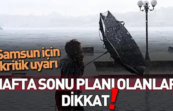 Samsun için fırtına uyarısı: Rüzgar saatte 80 kilometreyi aşacak