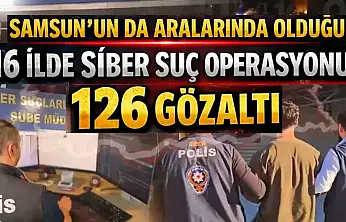 Samsun'un da Aralarında Olduğu 16 İlde Siber Suç Operasyonu: 126 Gözaltı