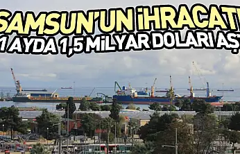 Samsun'un İhracatı 11 Ayda 1,5 Milyar Doları Aştı