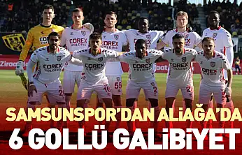 Samsunspor'dan Aliağa'da 6 Gollü Galibiyet