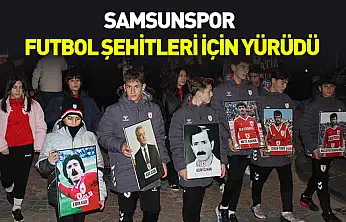 Samsunspor futbol şehitleri için yürüdü