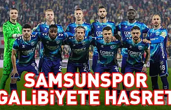 Samsunspor galibiyete hasret kaldı
