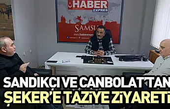 Sandıkçı ve Canbolat'tan Şeker'e Taziye Ziyareti