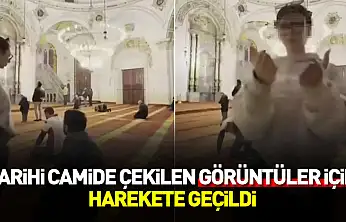Tarihi camide çekilen görüntüler için harekete geçildi