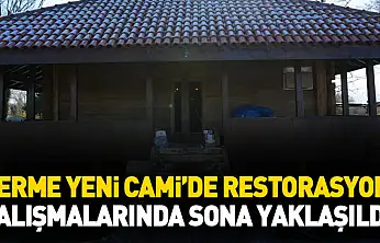 Terme Yeni Cami'de restorasyon çalışmalarında sona yaklaşıldı