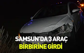Üç araç birbirine girdi: 3 yaralı