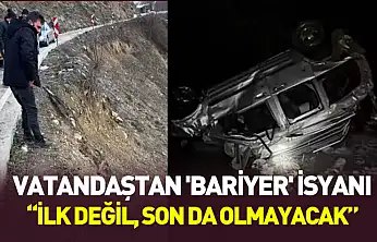 Vatandaştan 'bariyer' isyanı
