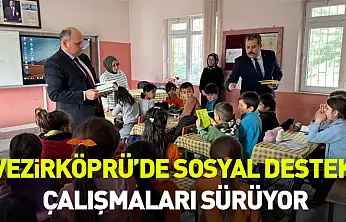 Vezirköprü'de Sosyal Destek Çalışmaları Sürüyor