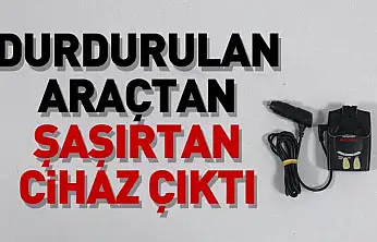 Yakakent'te araçta yasaklı cihaz bulundu
