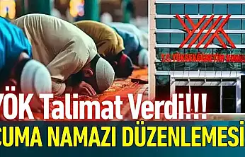 YÖK'ten üniversitelere cuma namazı düzenlemesi uyarısı