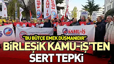 Birleşik Kamu-İş'ten Sert Tepki: 'Bu Bütçe Emek Düşmanıdır'