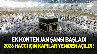 Boş kalan hac kontenjanları için 18 Aralık'a kadar ek başvuru süresi tanındı