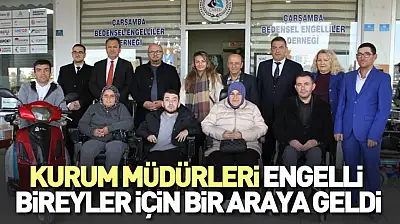 Kurum Müdürleri engelli bireyler için bir araya geldi