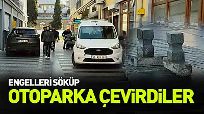 Saathane'de araç işgali: Otoparka çevirdiler