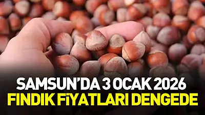 Samsun'da 3 Ocak 2026 Fındık Fiyatları Dengede