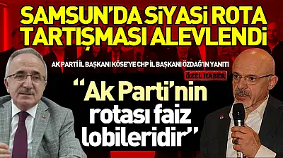 Samsun'da siyasi rota tartışması alevlendi Başkan Özdağ 'Ak Parti'nin rotası faiz lobileridir'